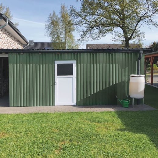 Damwandplaat 20/1100 | Gevel | Staal 0,50 mm | 25 µm Polyester | 6011 - Resedagroen #5