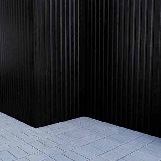 Damwandplaat 20/1100 | Gevel | Staal 0,50 mm | 25 µm Polyester | 9005 - Gitzwart #8