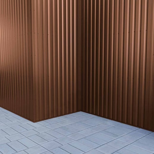 Damwandplaat 20/1100 | Gevel | Staal 0,75 mm | 25 µm Polyester | 8011 - Notenbruin #8