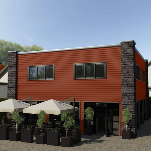 Damwandplaat 20/1100 | Gevel | Staal 0,50 mm | 80 µm Shimoco | 8004 - Koperbruin #3