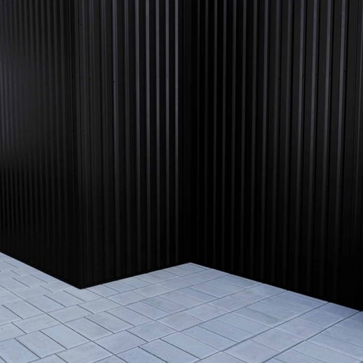 Damwandplaat 20/1100 | Gevel | Staal 0,50 mm | 80 µm Shimoco | 9005 - Gitzwart #8