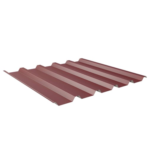 Damwandplaat 35/207 | Dak | Anti-Drup 1000 g/m² | Staal 0,50 mm | 25 µm Polyester | 3005 - Wijnrood #1