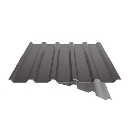 Damwandplaat 35/207 | Dak | Anti-Drup 1000 g/m² | Staal 0,63 mm | 25 µm Polyester | 8017 - Chocoladebruin #9