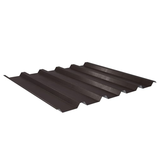 Damwandplaat 35/207 | Dak | Anti-Drup 1000 g/m² | Staal 0,50 mm | 35 µm Mattpolyester | 32 - Donkerbruin #1