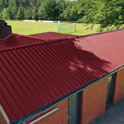 Damwandplaat 35/207 | Dak | Anti-Drup 2400 g/m² | Staal 0,50 mm | 25 µm Polyester | 3005 - Wijnrood #6
