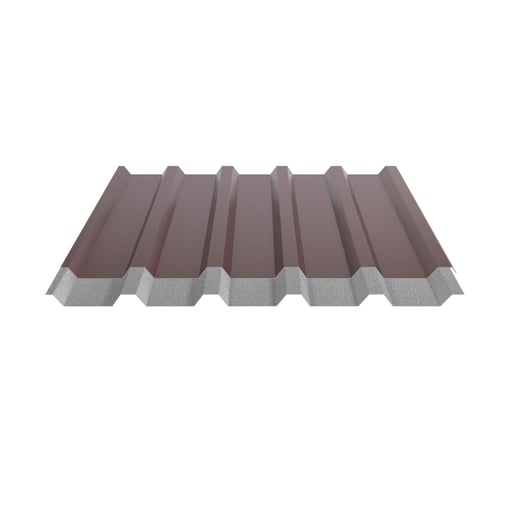 Damwandplaat 35/207 | Dak | Anti-Drup 2400 g/m² | Staal 0,50 mm | 25 µm Polyester | 3005 - Wijnrood #8