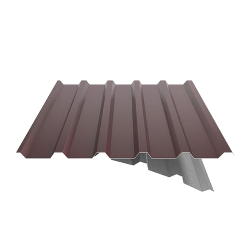 Damwandplaat 35/207 | Dak | Anti-Drup 2400 g/m² | Staal 0,50 mm | 25 µm Polyester | 3005 - Wijnrood #9