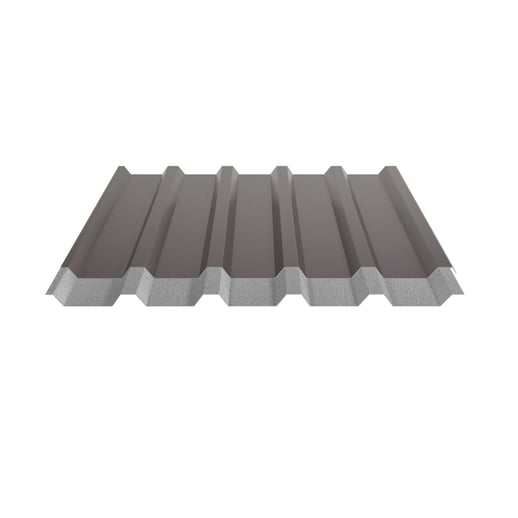 Damwandplaat 35/207 | Dak | Anti-Drup 2400 g/m² | Staal 0,50 mm | 25 µm Polyester | 8014 - Sepiabruin #8