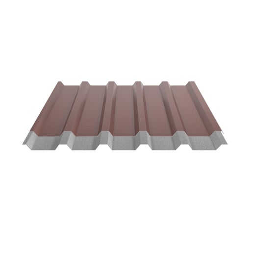 Damwandplaat 35/207 | Dak | Anti-Drup 2400 g/m² | Staal 0,50 mm | 25 µm Polyester | 8012 - Roodbruin #8