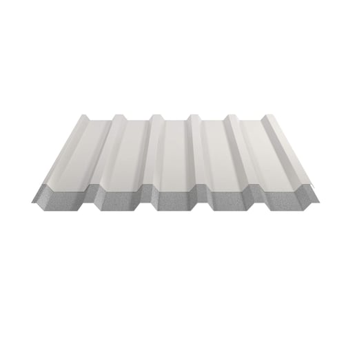 Damwandplaat 35/207 | Dak | Anti-Drup 2400 g/m² | Staal 0,50 mm | 25 µm Polyester | 9010 - Zuiverwit #8