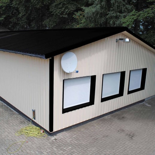 Damwandplaat 35/207 | Dak | Anti-Drup 2400 g/m² | Staal 0,50 mm | 25 µm Polyester | 9005 - Gitzwart #7