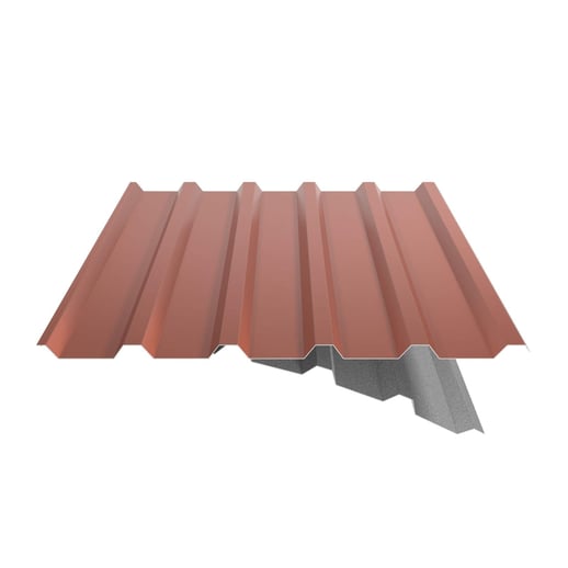 Damwandplaat 35/207 | Dak | Anti-Drup 2400 g/m² | Staal 0,63 mm | 25 µm Polyester | 8004 - Koperbruin #9