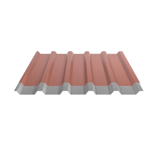Damwandplaat 35/207 | Dak | Anti-Drup 2400 g/m² | Staal 0,75 mm | 25 µm Polyester | 8004 - Koperbruin #8