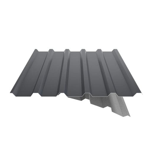 Damwandplaat 35/207 | Dak | Anti-Drup 2400 g/m² | Staal 0,75 mm | 60 µm Puramid | 7016 - Antracietgrijs #9