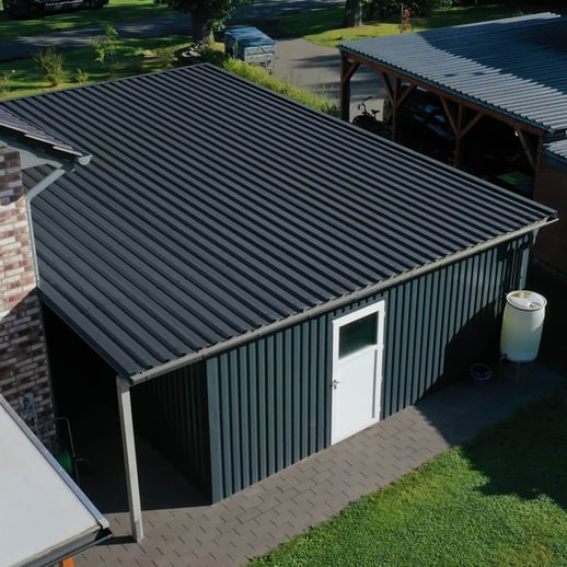 Damwandplaat 35/207 | Dak | Anti-Drup 700 g/m² | Restpartij | Staal 0,40 mm | 25 µm Polyester | 7016 - Antracietgrijs #5