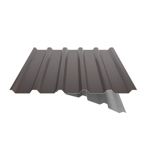 Damwandplaat 35/207 | Dak | Anti-Drup 700 g/m² | Staal 0,50 mm | 25 µm Polyester | 8014 - Sepiabruin #9