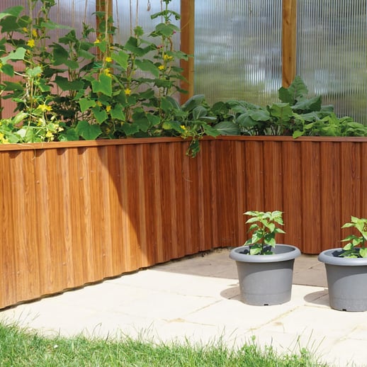 Damwandplaat 35/207 | Gevel | Staal 0,50 mm | 35 µm Structuurpolyester | Houtlook - Ahorn #5