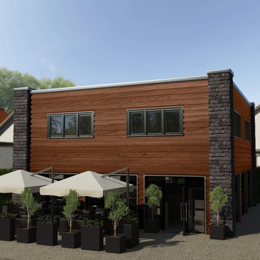 Damwandplaat 35/207 | Gevel | Staal 0,50 mm | 35 µm Structuurpolyester | Houtlook - Eiken #3