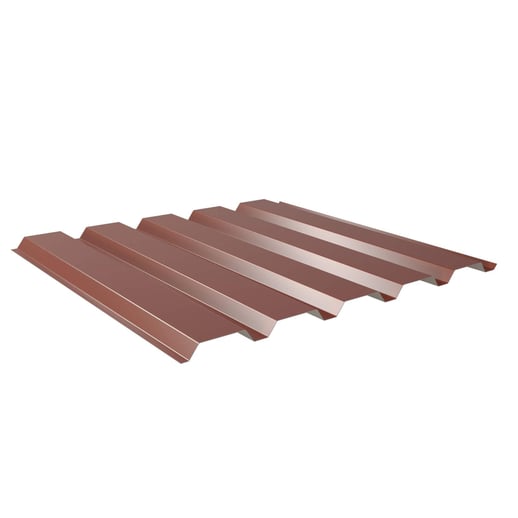 Damwandplaat 35/207 | Gevel | Staal 0,63 mm | 25 µm Polyester | 8012 - Roodbruin #1