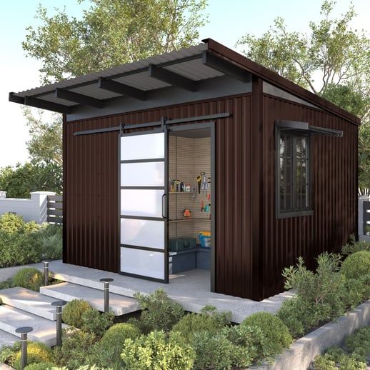 Damwandplaat T18DR | Dak | Anti-Drup 700 g/m² | Staal 0,50 mm | 35 µm Mattpolyester | 8017 - Chocoladebruin #3