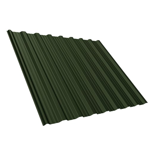 Damwandplaat T18DR | Dak | Anti-Drup 700 g/m² | Staal 0,50 mm | 50 µm PURMAT® | 011 - Groen #1