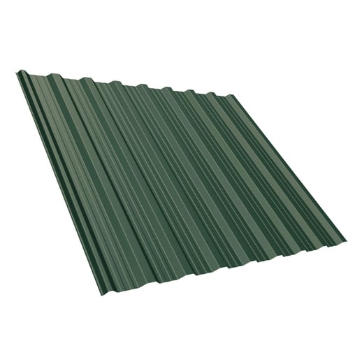 Damwandplaat T18DR | Dak | Anti-Drup 700 g/m² | Staal 0,50 mm | 25 µm Polyester | 6005 - Mosgroen #1