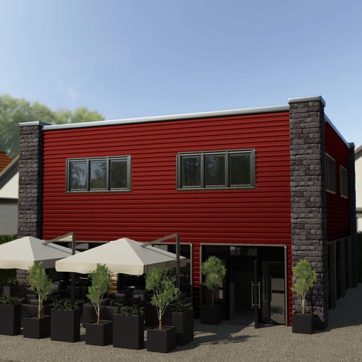 Damwandplaat T18DR | Gevel | Staal 0,50 mm | 35 µm Mattpolyester | 028 - Kersrood #4