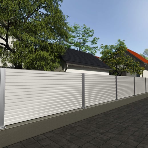 Damwandplaat T18DR | Gevel | Staal 0,50 mm | 25 µm Polyester | 9002 - Grijswit #5