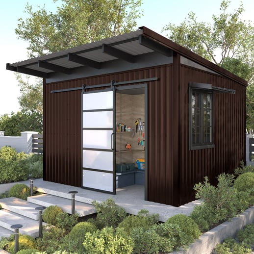 Damwandplaat T18DR | Gevel | Staal 0,75 mm | 25 µm Polyester | 8017 - Chocoladebruin #3