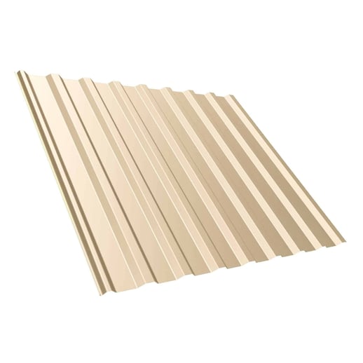 Damwandplaat T20M | Dak | Staal 0,75 mm | 25 µm Polyester | 1015 - Licht ivoorkleurig #1