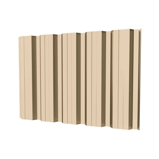 Damwandplaat T35DR | Gevel | Staal 0,75 mm | 25 µm Polyester | 1015 - Licht ivoorkleurig #1