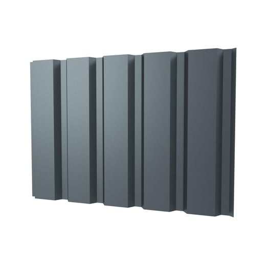 Damwandplaat T35M | Gevel | Staal 0,50 mm | 25 µm Polyester | 7000 - Pelsgrijs #1