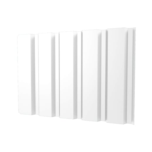 Damwandplaat T35M | Gevel | Staal 0,50 mm | 25 µm Polyester | 9010 - Zuiverwit #1