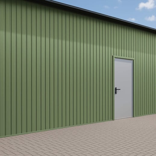 Damwandplaat T7M | Gevel | Staal 0,50 mm | 25 µm Polyester | 6011 - Resedagroen #3