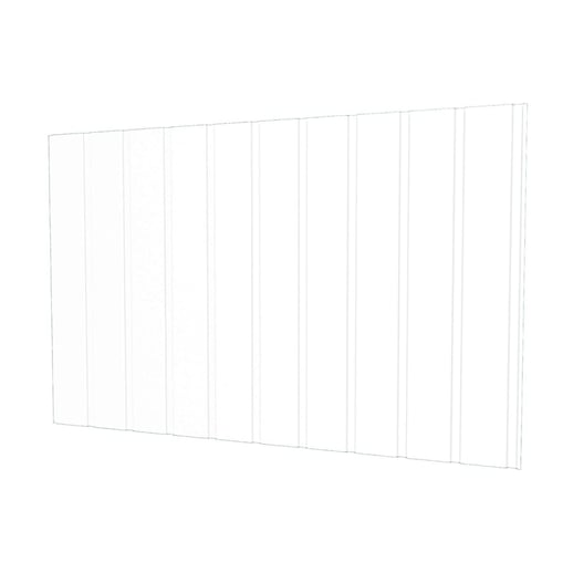 Damwandplaat T7M | Gevel | Staal 0,50 mm | 25 µm Polyester | 9010 - Zuiverwit #1