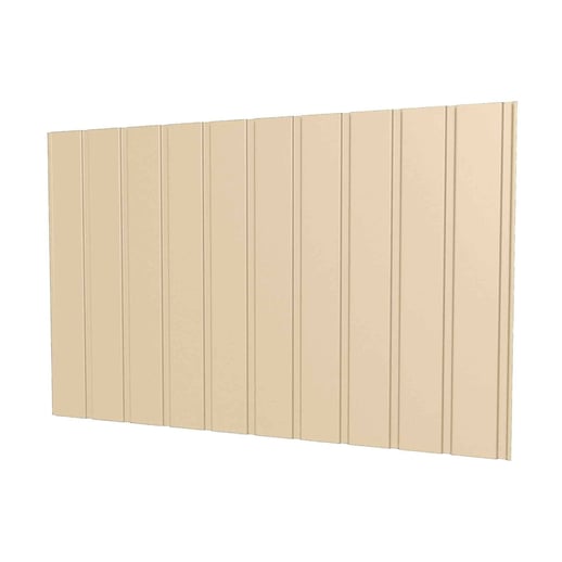 Damwandplaat T7M | Gevel | Staal 0,75 mm | 25 µm Polyester | 1015 - Licht ivoorkleurig #1