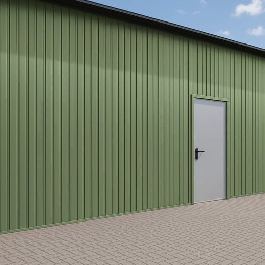 Damwandplaat T7M | Gevel | Staal 0,75 mm | 25 µm Polyester | 6011 - Resedagroen #3