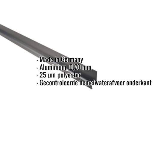 Dorpel | 5 x 2,5 x 2 cm | 100° | Aluminium 0,70 mm | 25 µm Polyester | 7016 - Antracietgrijs #2