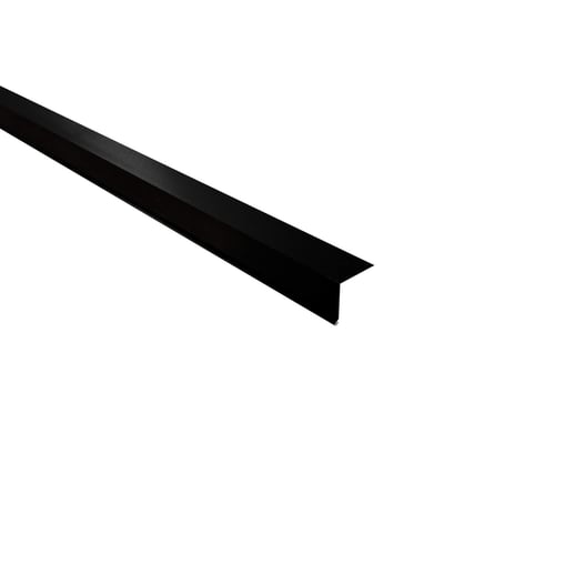 Druiplijst | 5 x 5 cm | 100° | Staal 0,50 mm | 35 µm Mattpolyester | 33 - Zwart #1