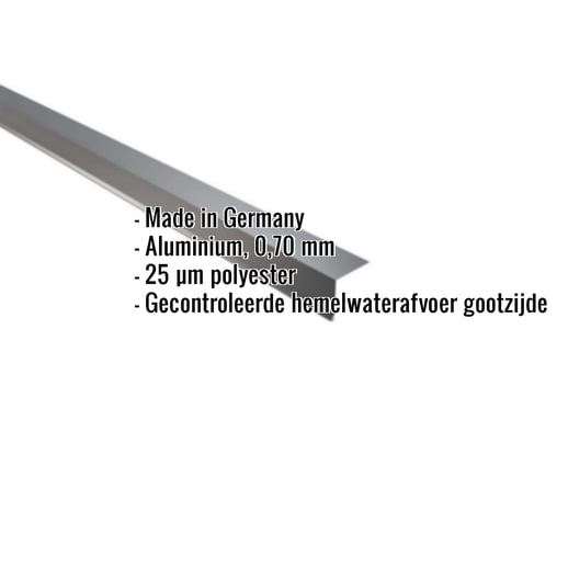 Druiplijst | 5 x 5 cm | 100° | Aluminium 0,70 mm | 25 µm Polyester | 7016 - Antracietgrijs #2