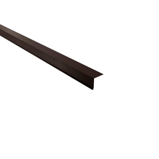 Druiplijst | 5 x 5 cm | 95° | Staal 0,50 mm | 35 µm Mattpolyester | 32 - Donkerbruin #1