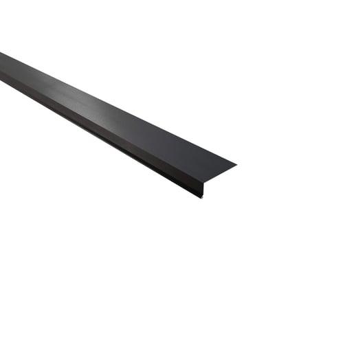 Druiplijst | 8 x 3 cm | 100° | Staal 0,50 mm | 35 µm Mattpolyester | 23 - Donkergrijs #1