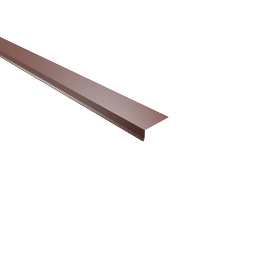 Druiplijst | 8 x 3 cm | 100° | Staal 0,50 mm | 60 µm Puramid | 6012 - Roodbruin #1