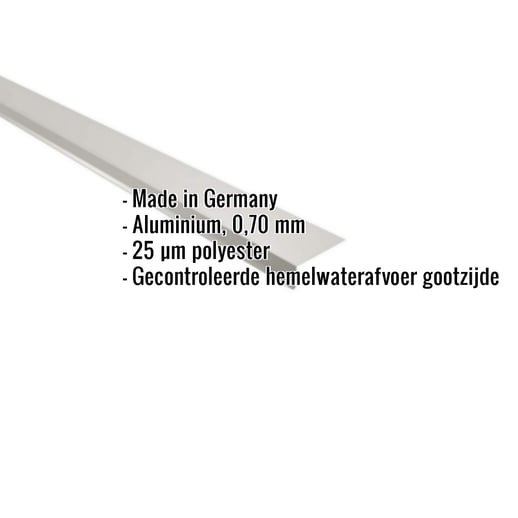 Druiplijst | 8 x 3 cm | 100° | Aluminium 0,70 mm | 25 µm Polyester | 9006 - Zilver-Metallic #2