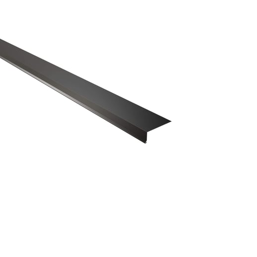 Druiplijst | 8 x 3 cm | 95° | Staal 0,50 mm | 25 µm Polyester | 9005 - Gitzwart #1