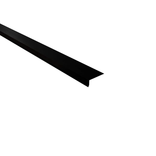 Druiplijst | 8 x 3 cm | 95° | Staal 0,50 mm | 35 µm Mattpolyester | 33 - Zwart #1