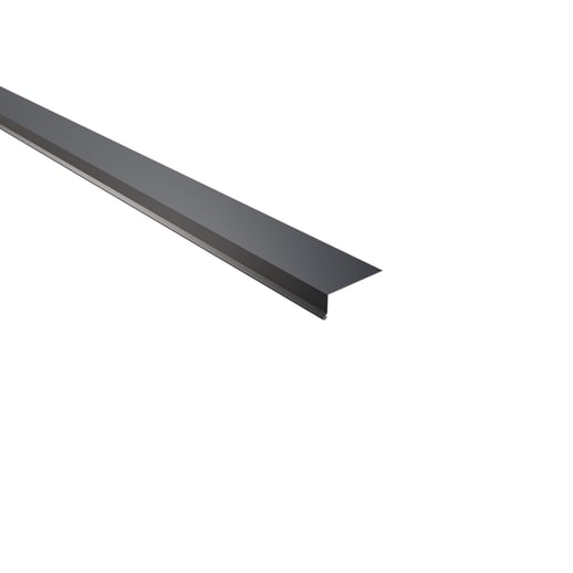 Druiplijst | 8 x 3 cm | 95° | Staal 0,50 mm | 60 µm Puramid | 7016 - Antracietgrijs #1