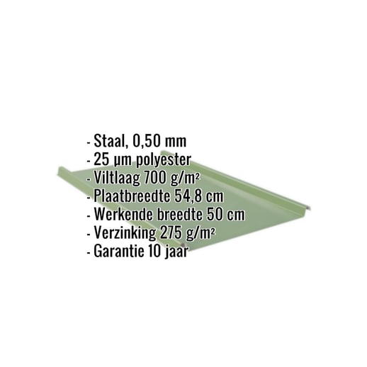 Felsplaat 33/500-LE | Dak | Anti-Drup 700 g/m² | Staal 0,50 mm | 25 µm Polyester | 6011 - Resedagroen #2