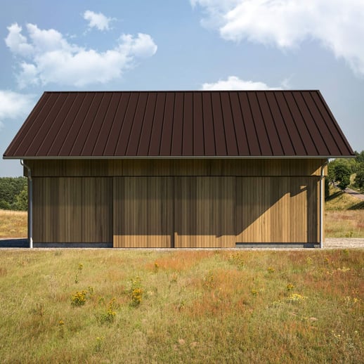 Felsplaat 33/500-LE | Dak | Anti-Drup 700 g/m² | Staal 0,63 mm | 25 µm Polyester | 8017 - Chocoladebruin #3