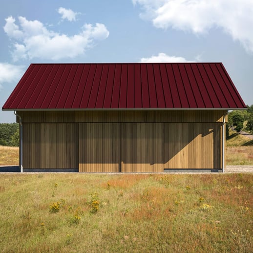 Felsplaat 33/500-LE | Dak | Staal 0,50 mm | 25 µm Polyester | 3005 - Wijnrood #3